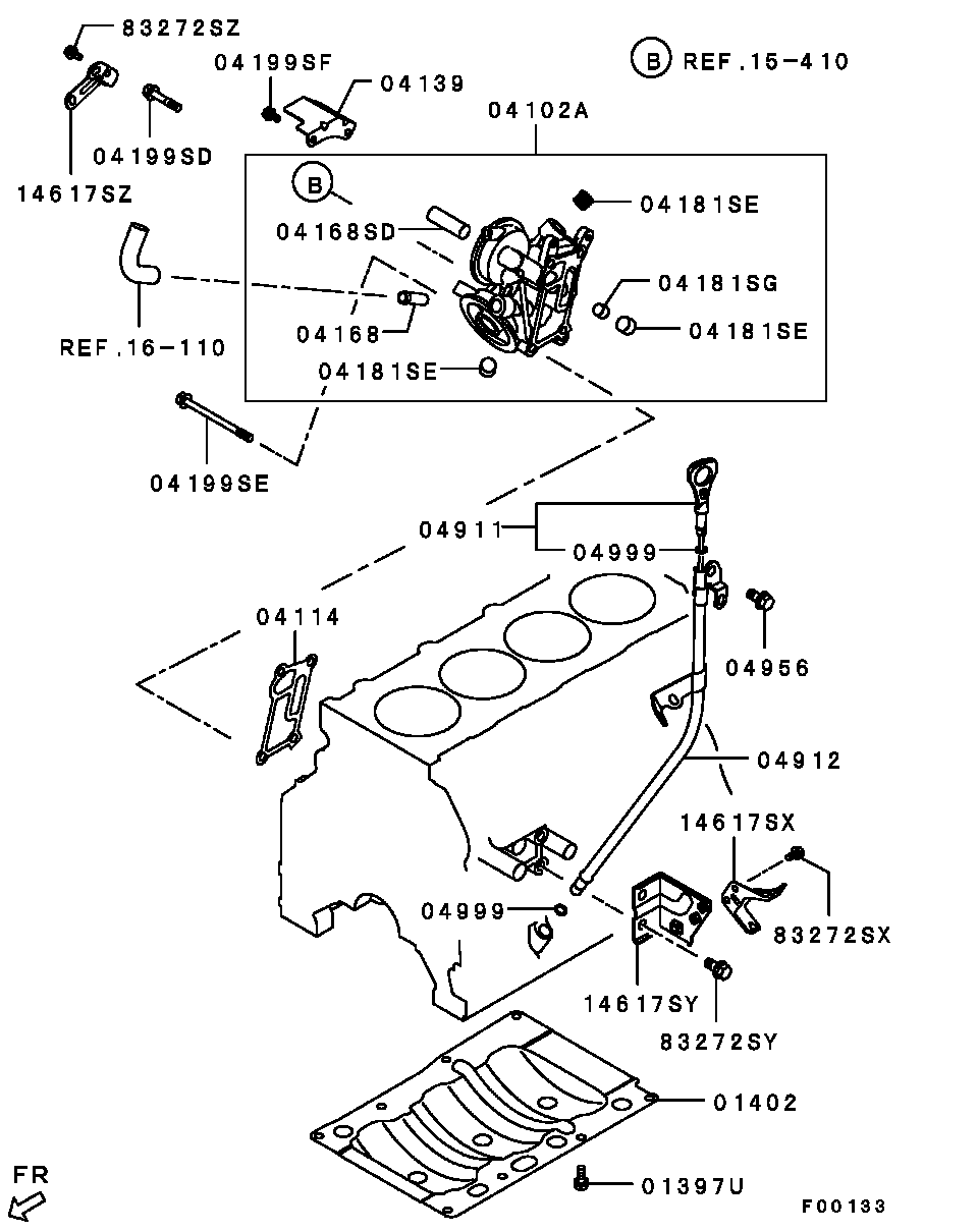 Кронштейн масляного фильтра для Мицубиси L-200 2006-2014