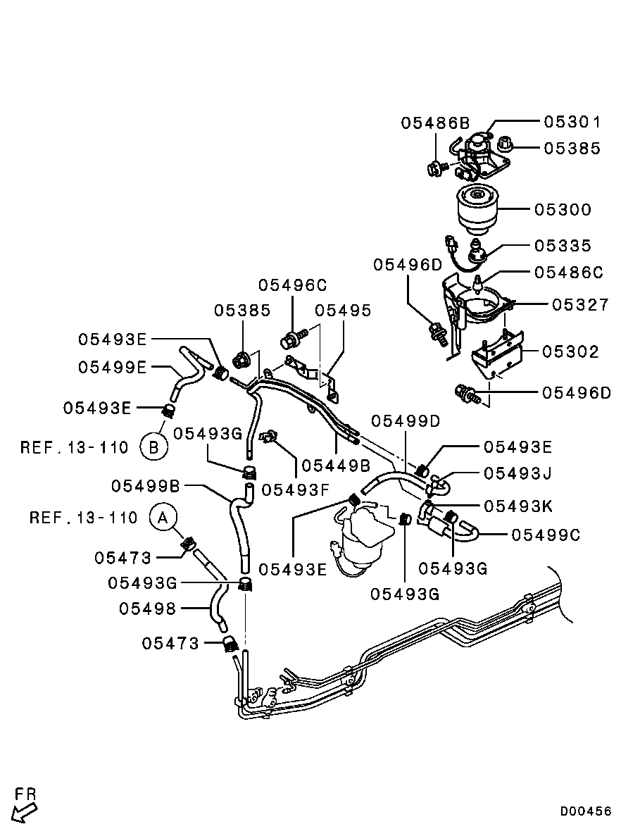 Фильтр топливный для Мицубиси L-200 2006-2014