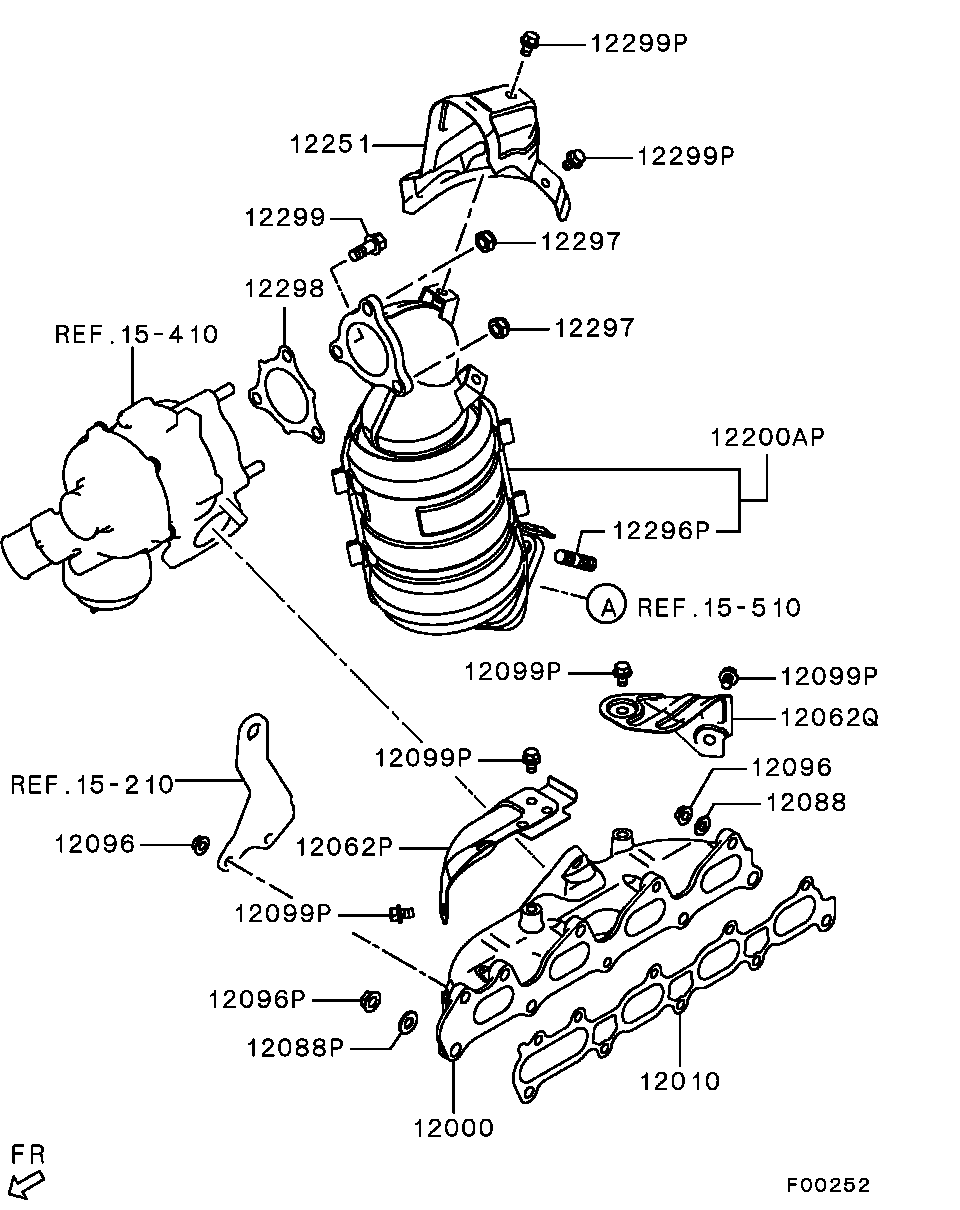 Катализатор для Мицубиси L-200 2006-2014