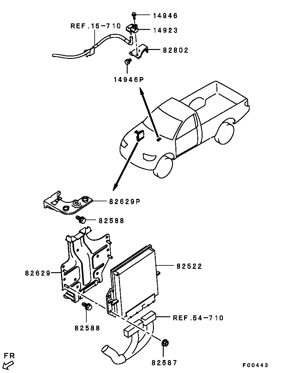 Блок управления двигателем для Мицубиси L-200 2006-2014