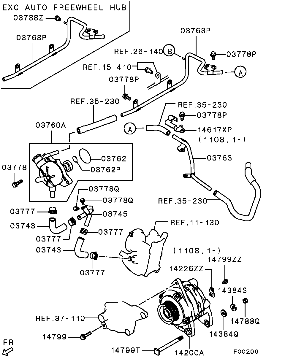 Генератор в сборе для Мицубиси L-200 2006-2014