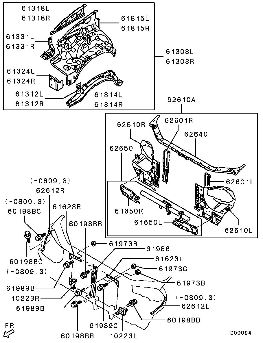 Панель передняя-телевизор для Мицубиси L-200 2006-2014