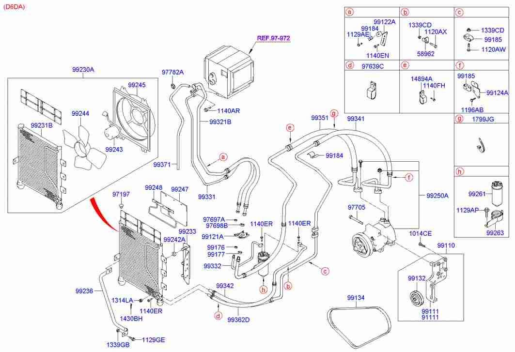 Трубка кондиционера для Хендай HD 2000-2012
