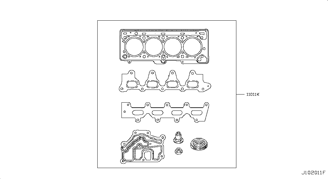 Комплект прокладок для двигателя для Ниссан Альмера 2012-2018