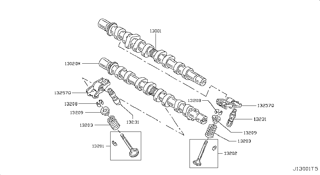 Впускной распредвал для Ниссан Альмера 2012-2018