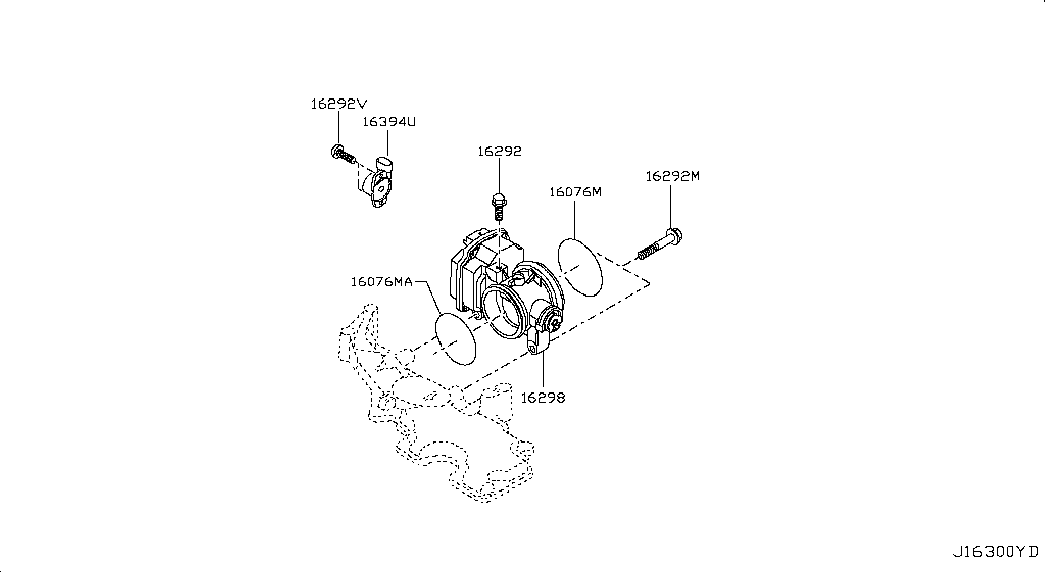 Дроссельная заслонка для Ниссан Альмера 2012-2018