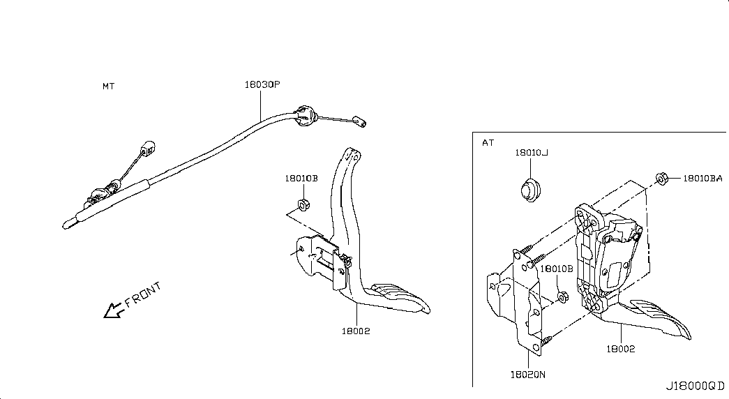 Педаль газа для Ниссан Альмера 2012-2018