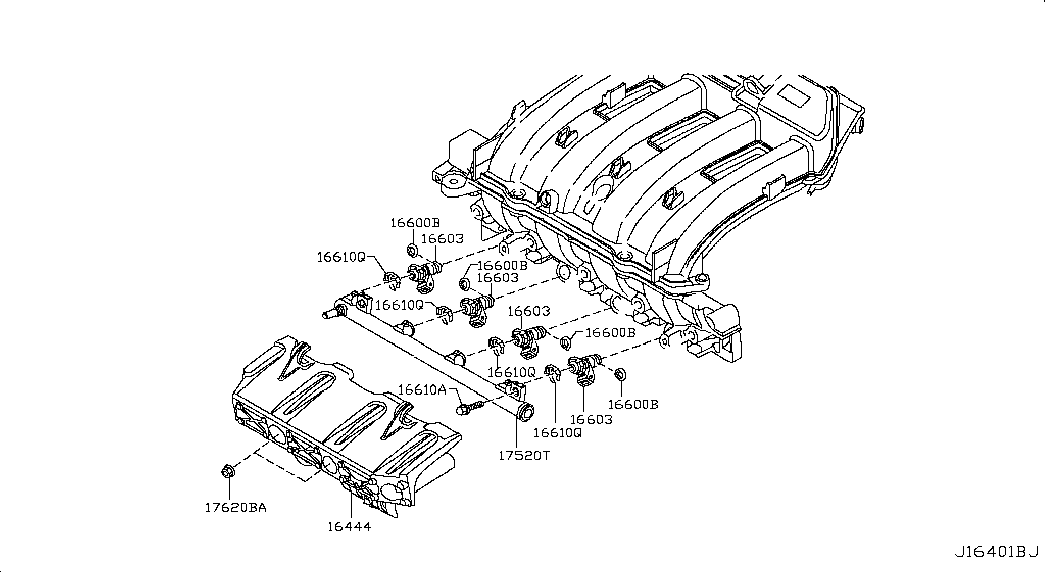 Топливная рампа для Ниссан Альмера 2012-2018
