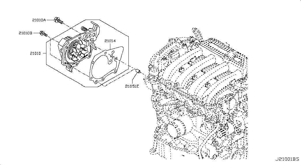 Помпа водяная для Ниссан Альмера 2012-2018
