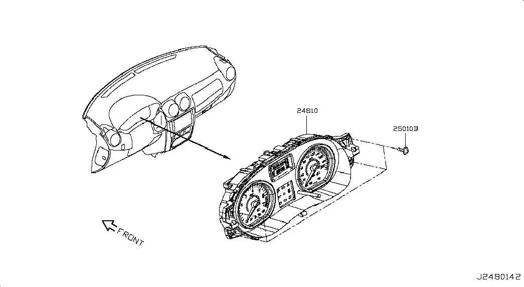 Щиток приборов для Ниссан Альмера 2012-2018