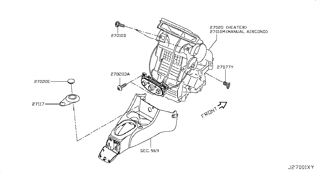 Отопитель салона в сборе для Ниссан Альмера 2012-2018