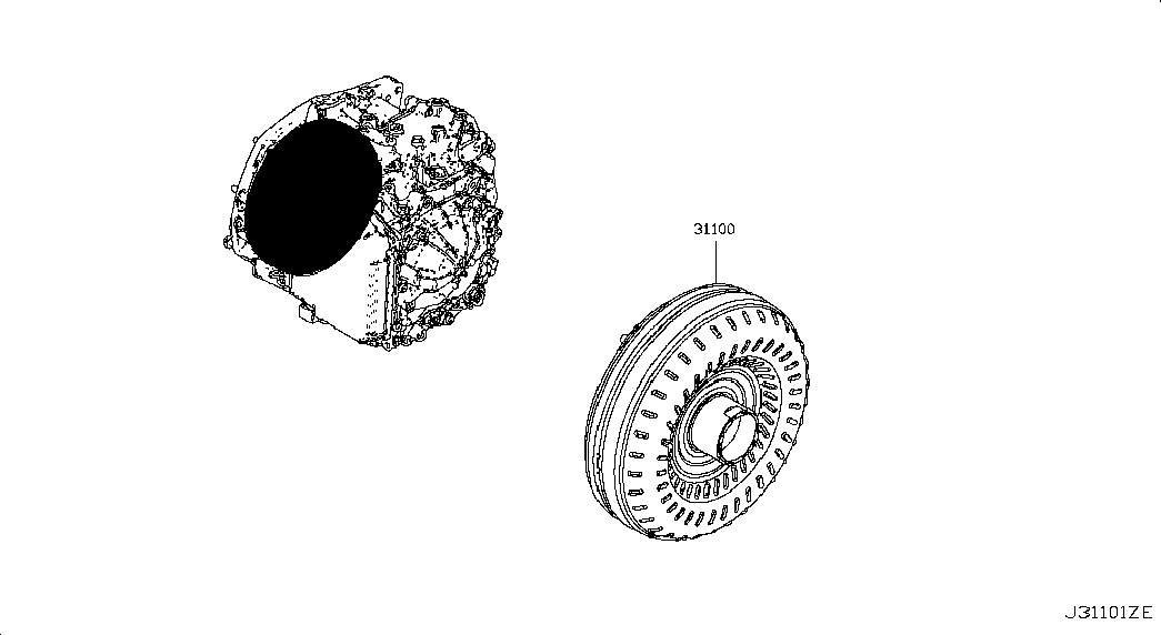 Гидротрансформатор АКПП для Ниссан Альмера 2012-2018