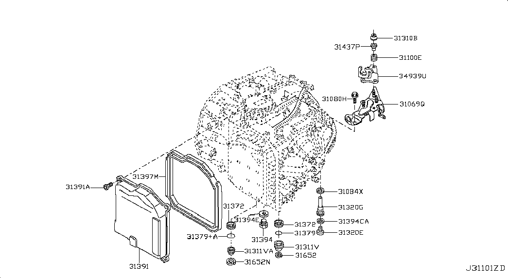 Масляный поддон АКПП для Ниссан Альмера 2012-2018