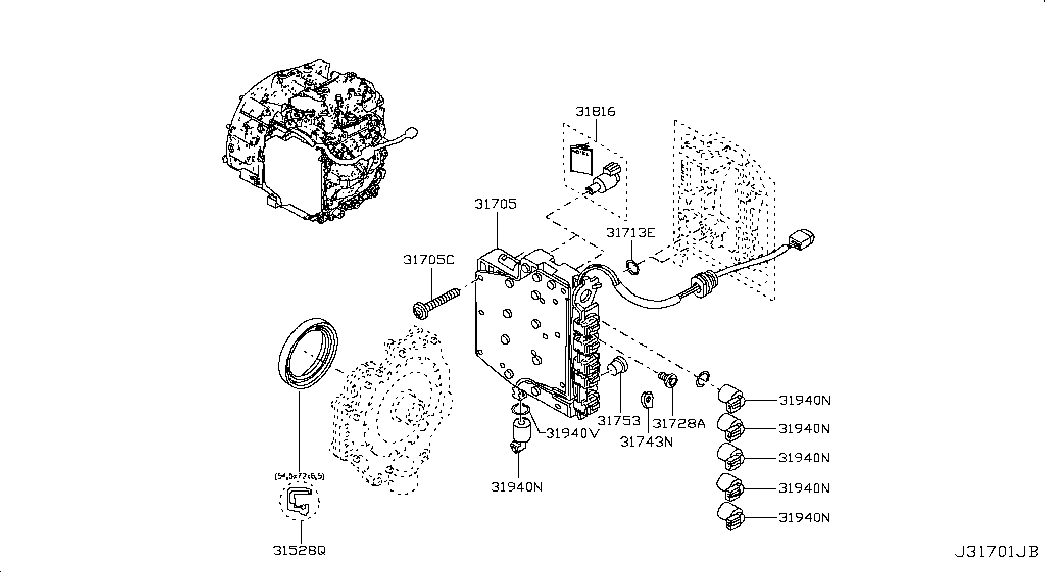Гибро-блок АКПП для Ниссан Альмера 2012-2018