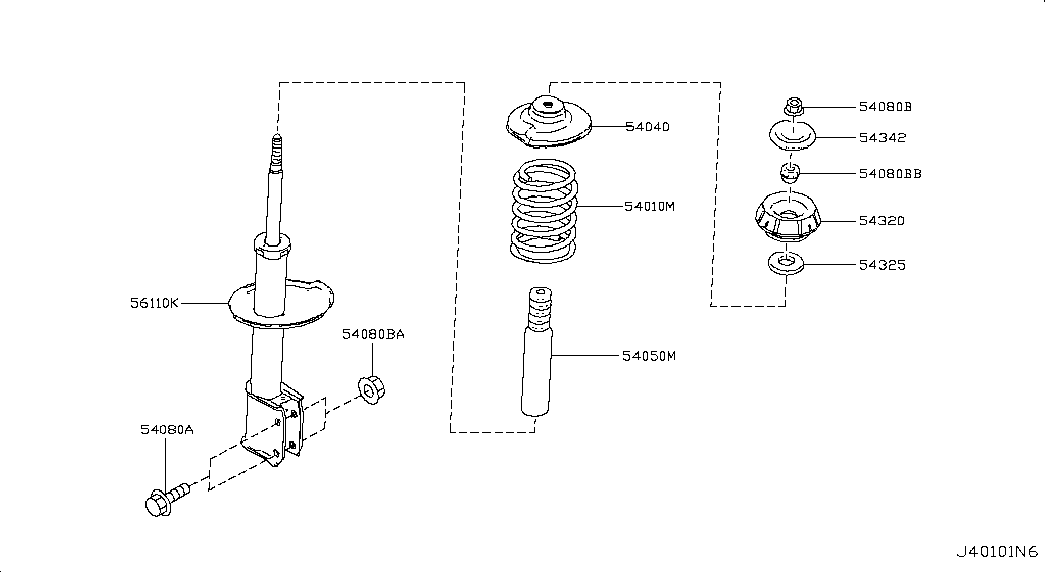 Пружина передняя для Ниссан Альмера 2012-2018