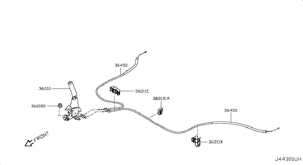 Рычаг стояночного, ручного тормоза для Ниссан Альмера 2012-2018