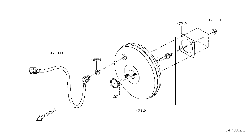 Вакуумный усилитель тормозов для Ниссан Альмера 2012-2018
