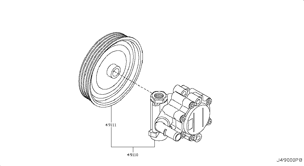 Ролик натяжителя для Ниссан Альмера 2012-2018