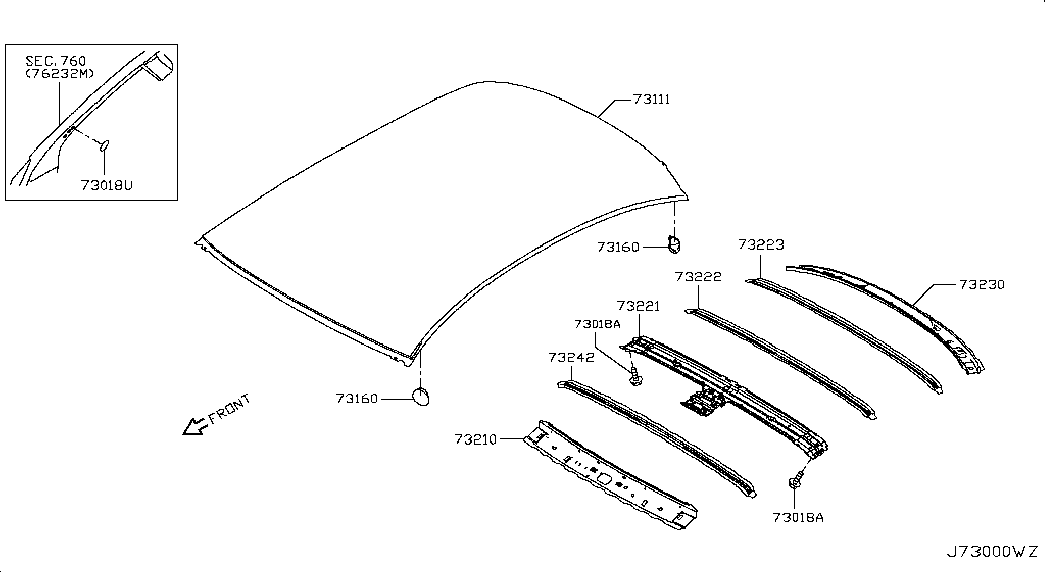 Крыша для Ниссан Альмера 2012-2018