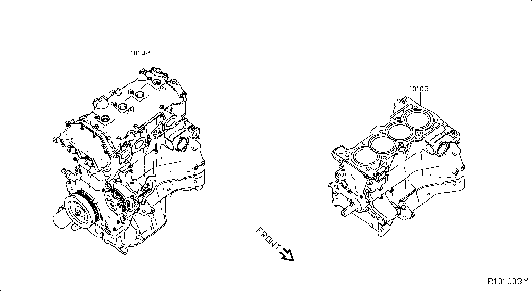 Двигатель в сборе для Ниссан Мурано 2014-2018