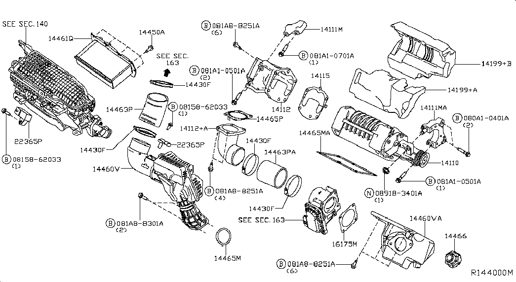 Интеркулер для Ниссан Мурано 2014-2018