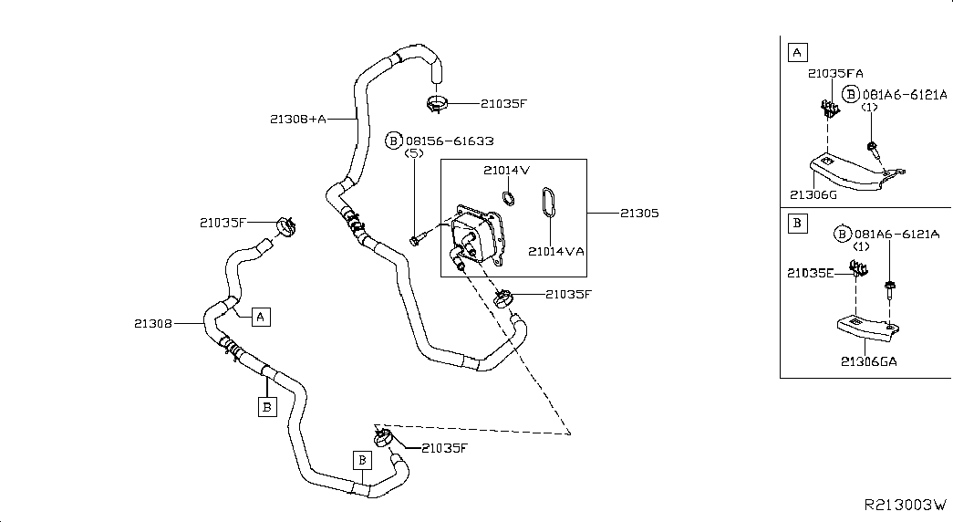 Радиатор масляный для Ниссан Мурано 2014-2018