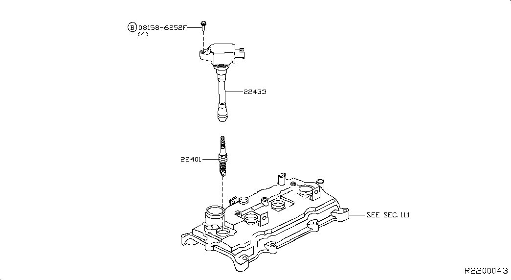 Свеча зажигания для Ниссан Мурано 2014-2018