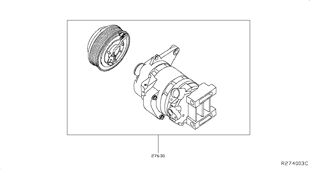 Компрессор кондиционера для Ниссан Мурано 2014-2018