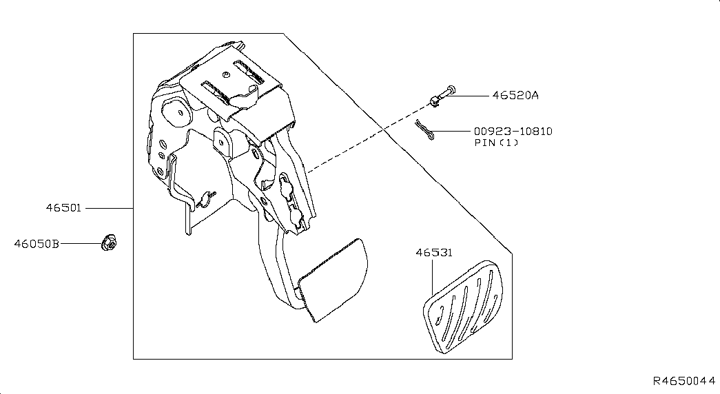 Трос левый стояночного, ручного тормоза для Ниссан Мурано 2014-2018