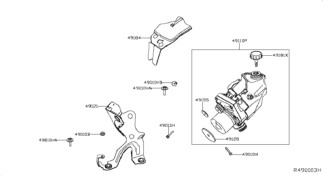 Насос ГУР для Ниссан Мурано 2014-2018