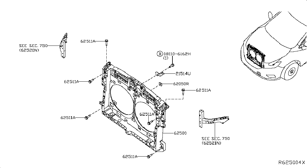 Панель передняя-телевизор для Ниссан Мурано 2014-2018