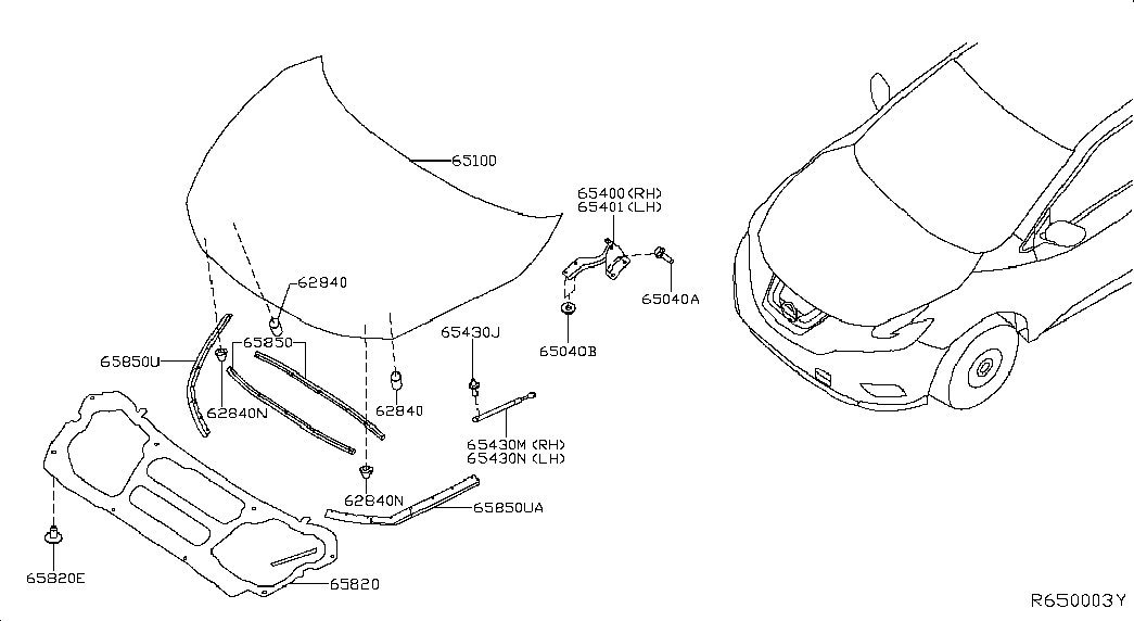 Капот для Ниссан Мурано 2014-2018