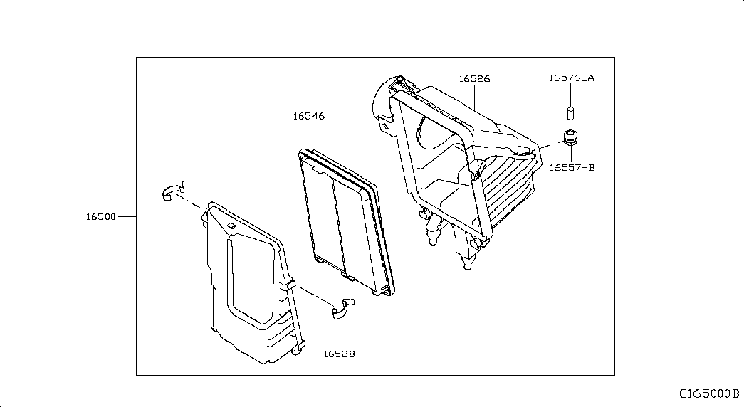 Фильтр воздушный-моторный для Ниссан Х-Трейл 2013-2018
