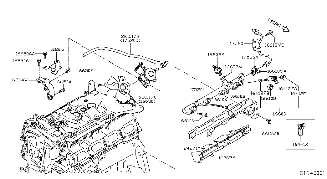 Топливная рампа для Ниссан Х-Трейл 2013-2018