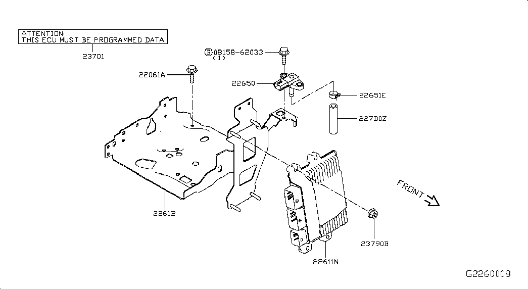 Блок управления двигателем для Ниссан Х-Трейл 2013-2018