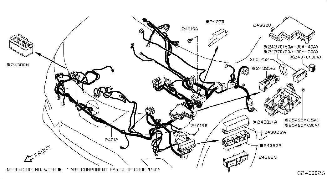 Блок предохранителей для Ниссан Х-Трейл 2013-2018