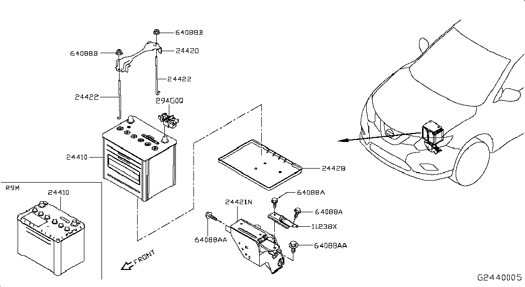 Аккумулятор для Ниссан Х-Трейл 2013-2018