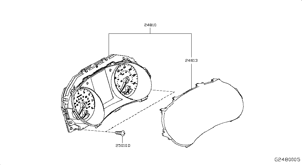 Щиток приборов для Ниссан Х-Трейл 2013-2018