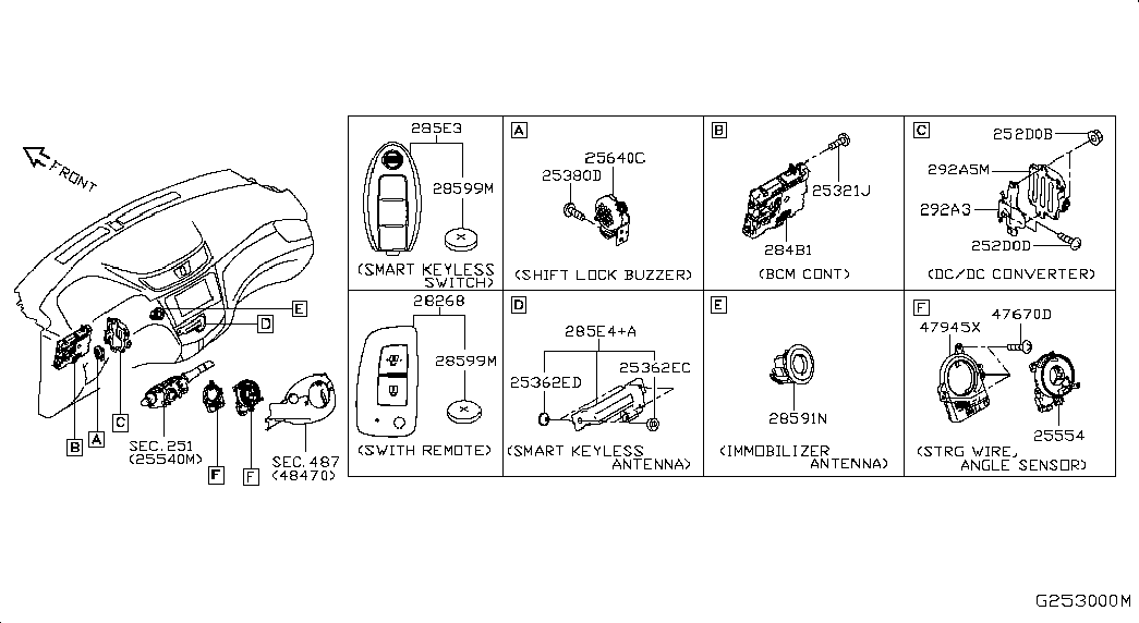 Контактная группа руля для Ниссан Х-Трейл 2013-2018