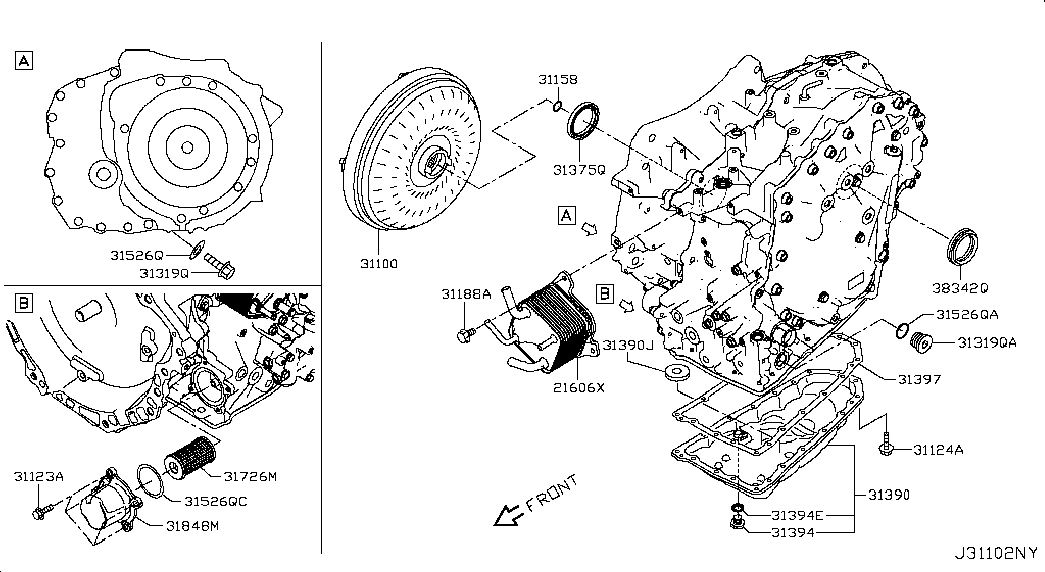 Гидротрансформатор АКПП для Ниссан Х-Трейл 2013-2018