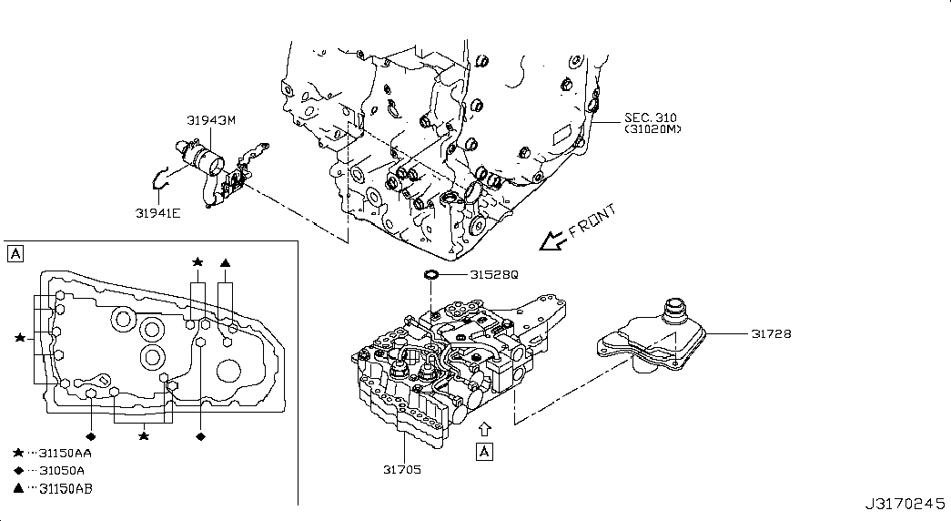 Гибро-блок АКПП для Ниссан Х-Трейл 2013-2018