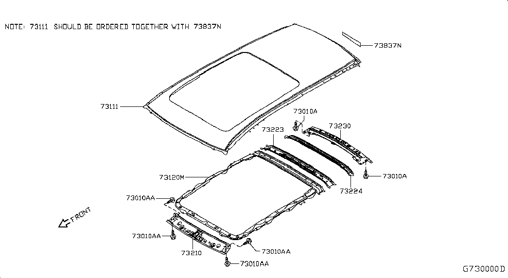 Крыша для Ниссан Х-Трейл 2013-2018
