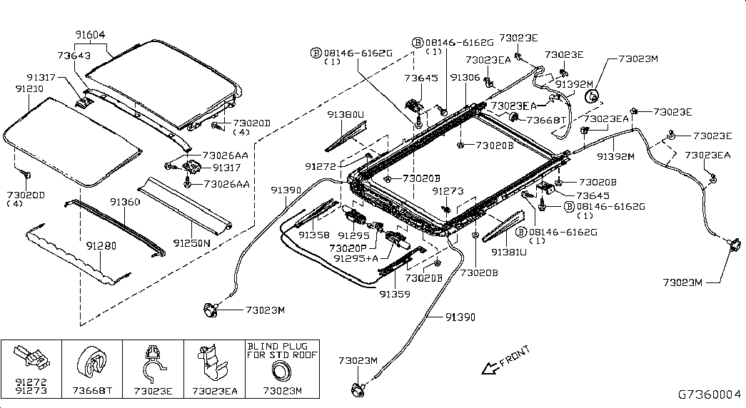 Люк для Ниссан Х-Трейл 2013-2018