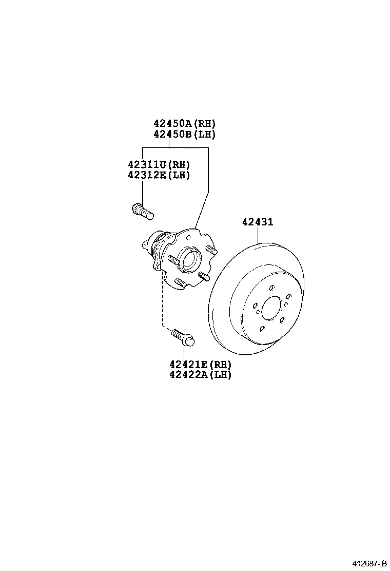 Диск тормозной задний для Тойота Королла 2006-2012