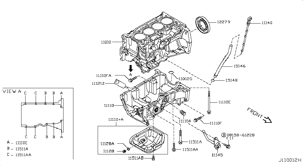Поддон масляный для Ниссан Тиида 2010-2013