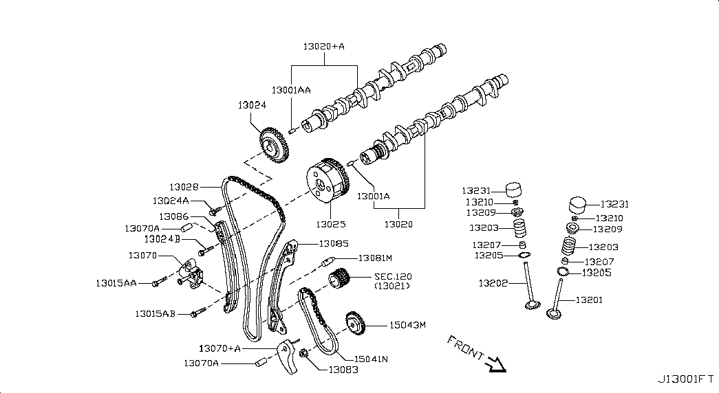 Шестерня впускного распредвала  для Ниссан Тиида 2010-2013