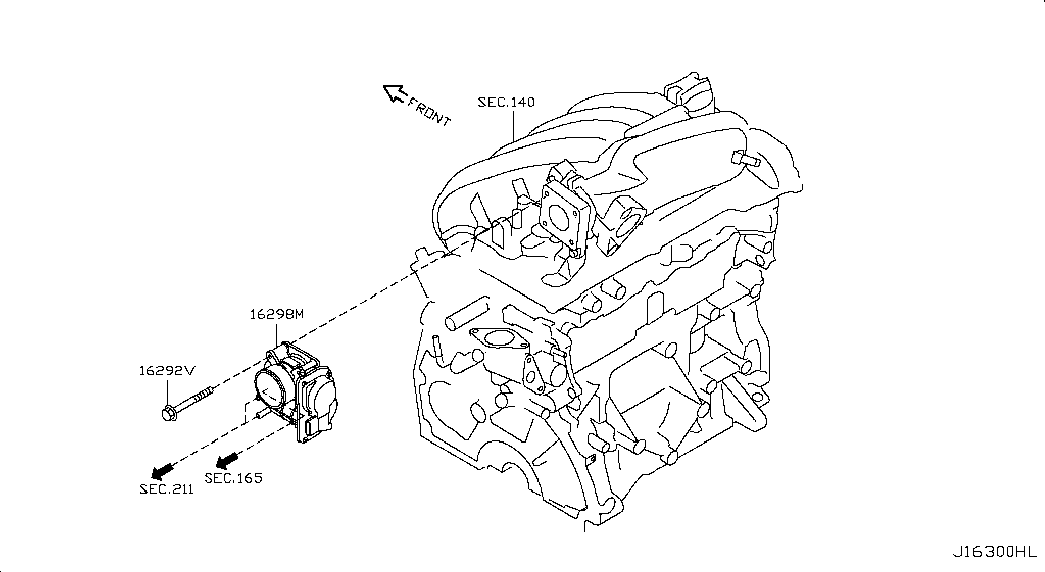 Дроссельная заслонка для Ниссан Тиида 2010-2013
