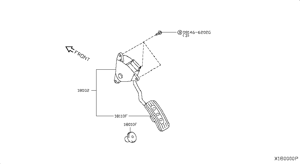 Педаль газа для Ниссан Тиида 2010-2013
