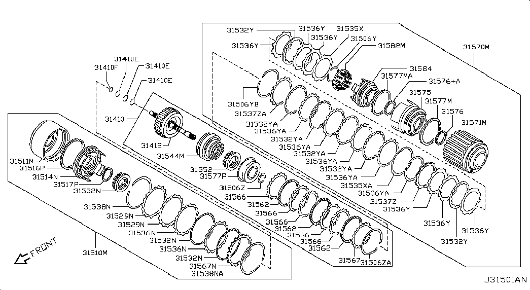 Муфта АКПП для Ниссан Тиида 2010-2013