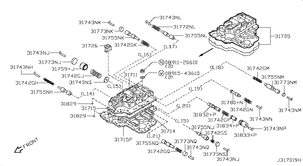 Гибро-блок АКПП для Ниссан Тиида 2010-2013